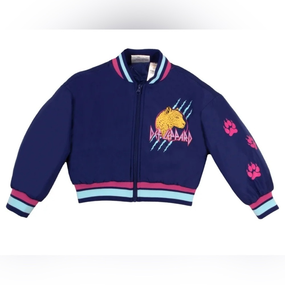 NEW DEF LEPPARD GIRLS BOMBER JACKET